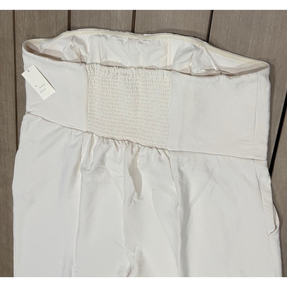 A New Day Strapless Cream Jumpsuit Plus Size 3X Wide Leg Silhouette Boho Coastal - Picture 11 of 12